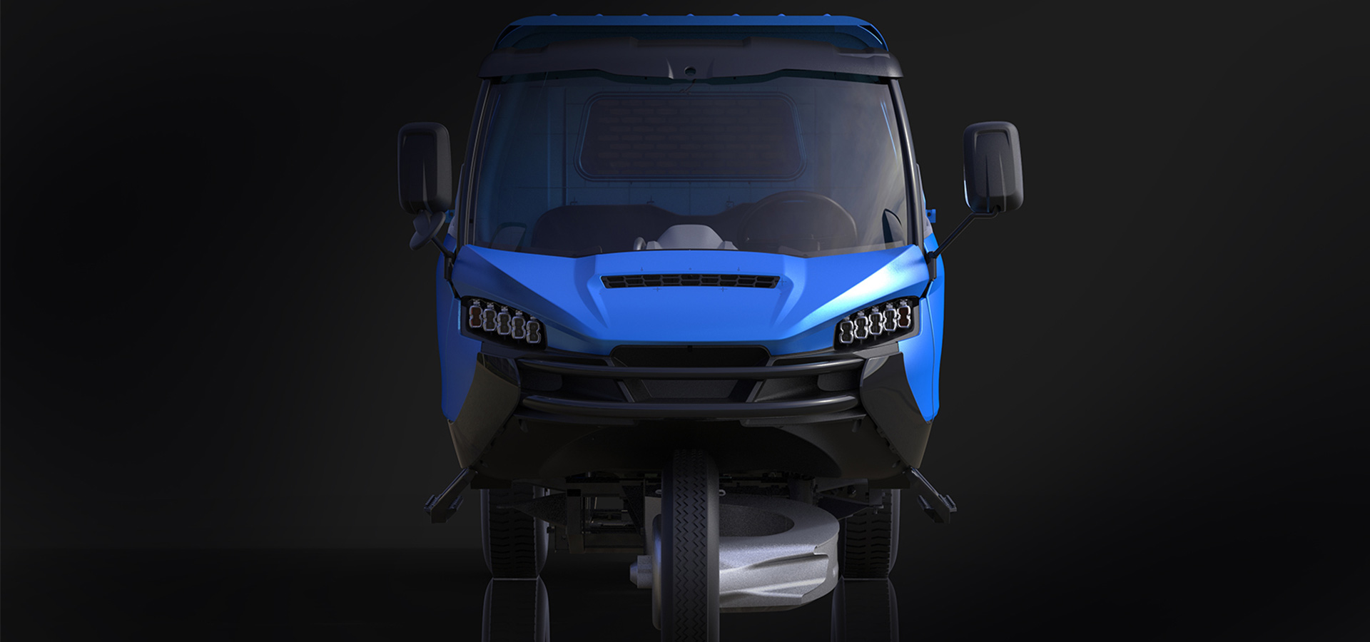 the first electric 3-wheel commercial vehicle!